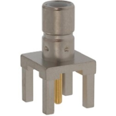 TE Connectivity, jack Through Hole SMB Connector, 50Ω, Solder Termination, Straight Body