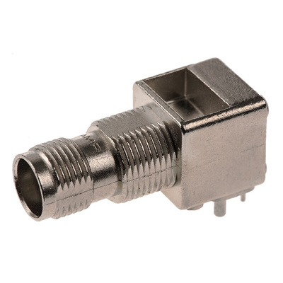 TE Connectivity, jack PCB Mount TNC Connector, 50Ω, Solder Termination, Right Angle Body