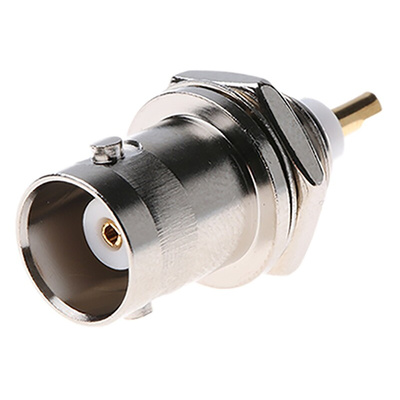 Radiall, jack Panel Mount BNC Connector, 50Ω, Solder Termination, Straight Body