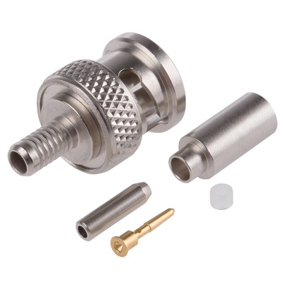 Radiall, Plug Cable Mount BNC Connector, 75Ω, Crimp Termination, Straight Body