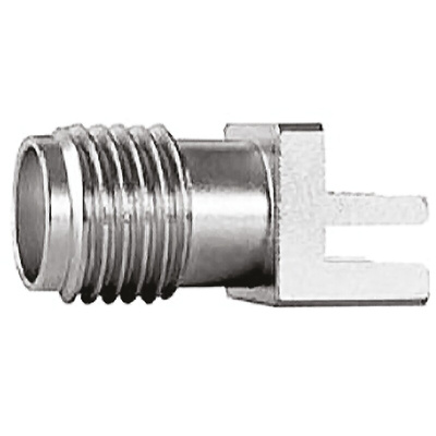 Telegartner, jack Edge Mount SMA Connector, 50Ω, Solder Termination, Straight Body