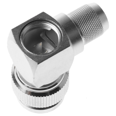 Telegartner, Plug Cable Mount TNC Connector, 50Ω, Solder Termination, Right Angle Body