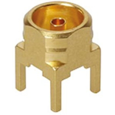 Huber+Suhner, jack Through Hole MBX Connector, 50Ω, Solder Termination, Straight Body