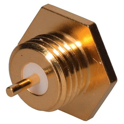 Huber+Suhner, jack Panel Mount MMBX Connector, 50Ω, Straight Body