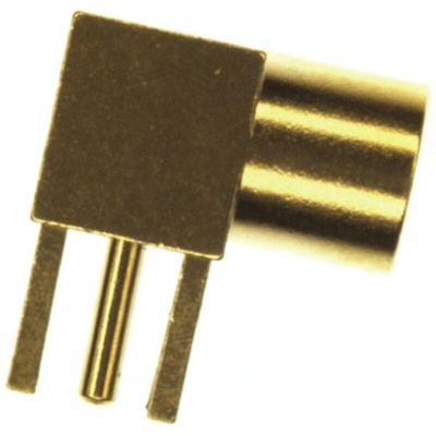 Molex MMCX Series, jack Through Hole MMCX Connector, 50Ω, Solder Termination, Right Angle Body