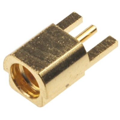 Molex MMCX Series, jack Edge Mount MMCX Connector, 50Ω, Solder Termination, Right Angle Body