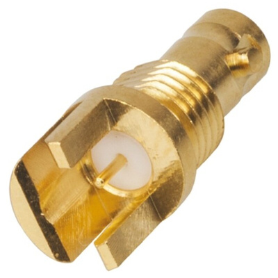 Amphenol RF HD-BNC Series, jack Edge Mount HD-BNC Connector, 75Ω, Edge Mount Termination, Straight Body