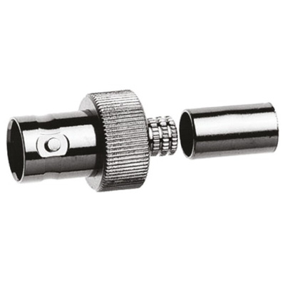 Telegartner, jack Cable Mount BNC Connector, 75Ω, Clamp, Crimp Termination, Straight Body
