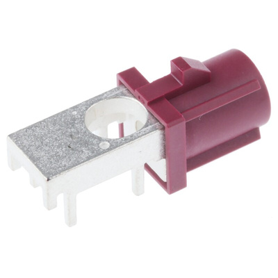Telegartner, Plug Surface Mount SMBA Connector, Solder Termination, Right Angle Body