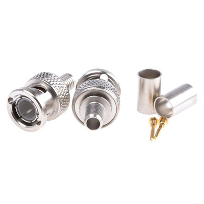 Radiall, Plug Cable Mount BNC Connector, 75Ω, Crimp Termination, Straight Body