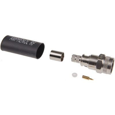 Amphenol RF, Plug Cable Mount N Connector, 50Ω, Crimp Termination, Straight Body