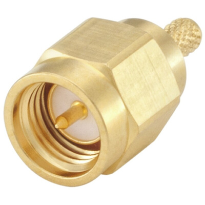 Rosenberger SMA Series, Plug Cable Mount SMA Connector, 50Ω, Crimp Termination, Straight Body