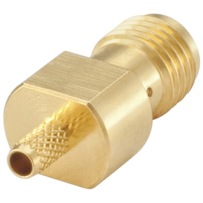 Rosenberger SMA Series, jack Cable Mount SMA Connector, 50Ω, Crimp Termination, Straight Body