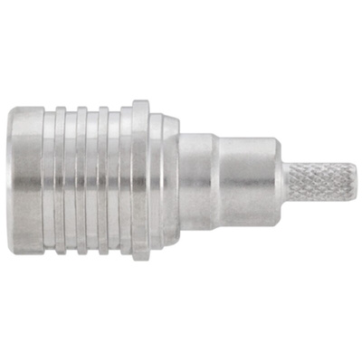 Rosenberger, Plug Cable Mount QMA Connector, 50Ω, Crimp, Solder Termination, Straight Body