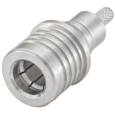 Rosenberger, Plug Cable Mount QMA Connector, 50Ω, Crimp, Solder Termination, Straight Body