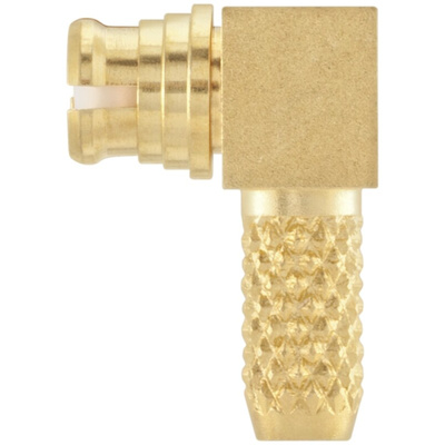 Rosenberger, jack Cable Mount SMP Connector, 50Ω, Crimp, Solder Termination, Right Angle Body