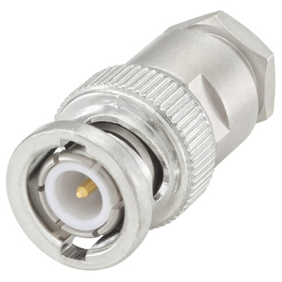 Rosenberger BNC Series, Plug Cable Mount BNC Connector, 50Ω, Clamp Termination, Straight Body