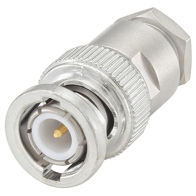 Rosenberger BNC Series, Plug Cable Mount BNC Connector, 50Ω, Clamp Termination, Straight Body