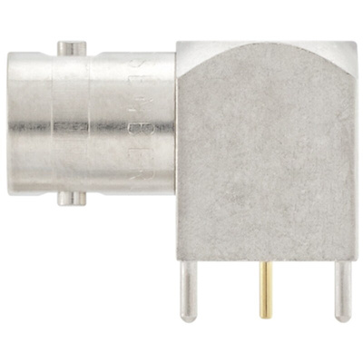 Rosenberger BNC Series, jack PCB Mount BNC Connector, 50Ω, Through Hole Termination, Right Angle Body