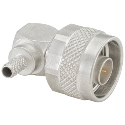 Rosenberger, Plug Cable Mount N Connector, 50Ω, Crimp, Solder Termination, Right Angle Body