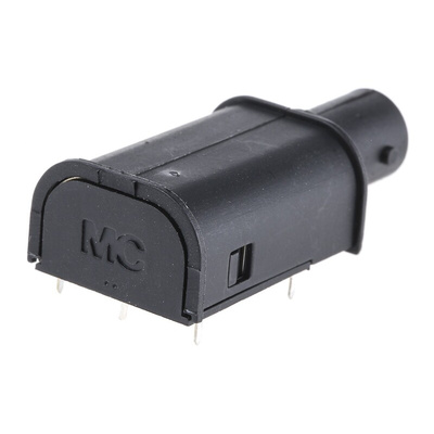Staubli XBWB-P Series, jack PCB Mount BNC Connector, Through Hole Termination, Right Angle Body