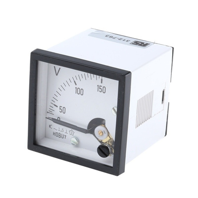 HOBUT AC Analogue Voltmeter, 150V, 45 x 45 mm,