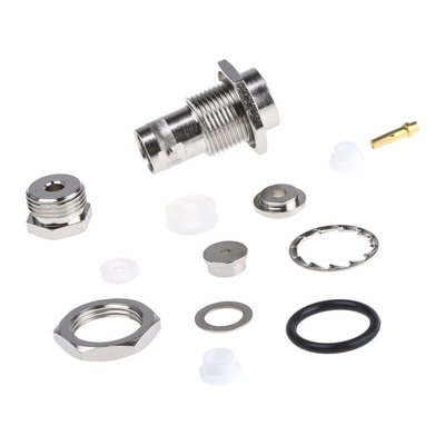 Telegartner, jack Panel Mount BNC Connector, 75Ω, Clamp Termination, Straight Body