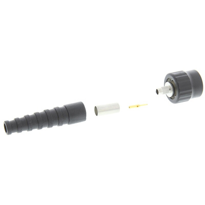 Telegartner, Plug Cable Mount BNC Connector, 50Ω, Crimp Termination, Straight Body