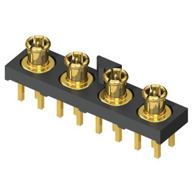 Samtec GRF1-P Series, Plug PCB Mount MMCX Connector, 50Ω, Through Hole Termination, Straight Body