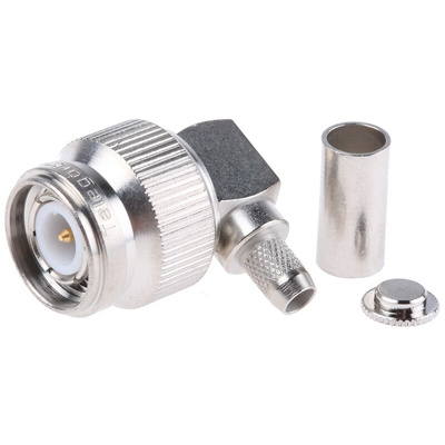 Telegartner, Plug Cable Mount TNC Connector, 50Ω, Crimp Termination, Right Angle Body