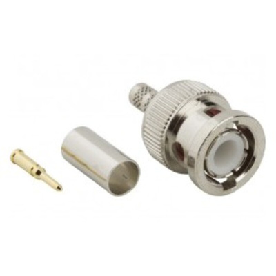 Amphenol RF BNC Series, Plug Cable Mount BNC Connector, 50Ω, Crimp Termination, Straight Body