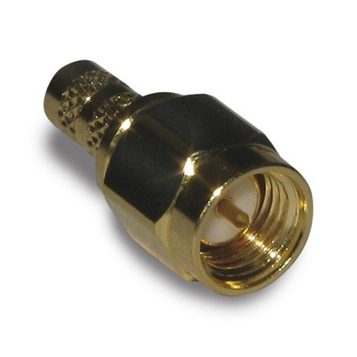 Amphenol RF, Plug Cable Mount SMA Connector, 50Ω, Crimp Termination, Straight Body