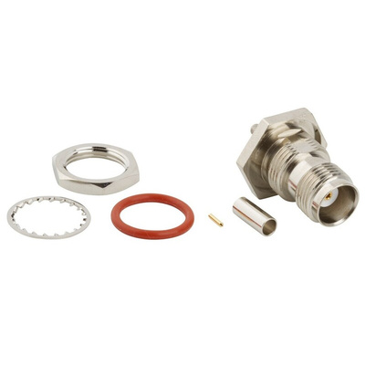 Amphenol RF, jack Cable Mount TNC Connector, 50Ω, Crimp Termination, Straight Body