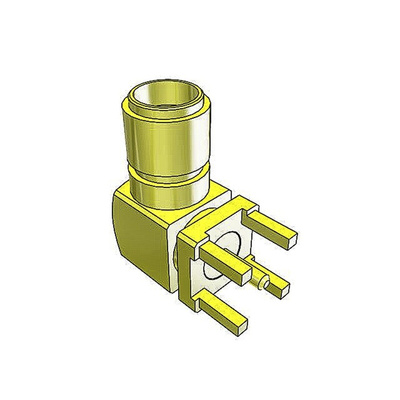 Samtec SMA Series, jack PCB Mount SMA Connector, 50Ω, Solder Termination, Right Angle Body