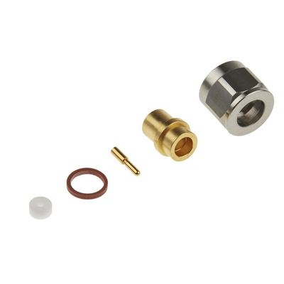 Cinch SMK Series, Plug Cable Mount SMA Connector, 50Ω, Solder Termination, Straight Body