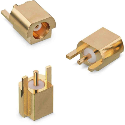 Wurth Elektronik WR-MCX Series, jack Surface Mount MCX Connector, 50Ω, Solder Termination, Straight Body