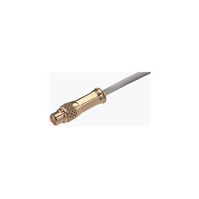 Huber+Suhner 11_MMCX-50-1-2/111_OE Series, Plug Cable Mount MMCX Connector, 50Ω, Crimp Termination, Straight Body