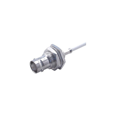 Huber+Suhner 24_BNC-75-2-6/133_NE Series, jack Cable Mount BNC Connector, 75Ω, Crimp Termination, Straight Body