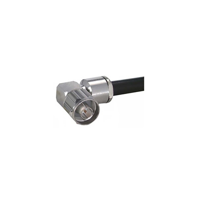 Huber+Suhner 16_N-50-2-6/133_NE Series, Plug Cable Mount N Connector, 50Ω, Crimp Termination, Right Angle Body