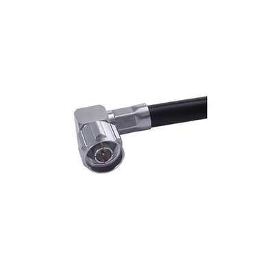 Huber+Suhner 16_N-50-7-31/133_NE Series, Plug Cable Mount N Connector, 50Ω, Crimp Termination, Right Angle Body
