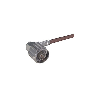 Huber+Suhner 16_N-50-3-27/133_NE Series, Plug Cable Mount N Connector, 50Ω, Crimp Termination, Right Angle Body
