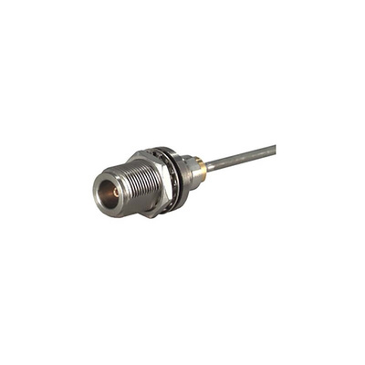 Huber+Suhner 24_N-50-3-51/19-_NE Series, jack Panel Mount N Connector, 50Ω, Solder Termination, Straight Body