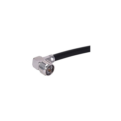 Huber+Suhner 16_N-50-7-77/133_NE Series, Plug Cable Mount N Connector, 50Ω, Crimp Termination, Right Angle Body