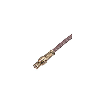 Huber+Suhner 11_MCX-50-2-15/111_NE Series, Plug Cable Mount MCX Connector, 50Ω, Crimp Termination, Straight Body