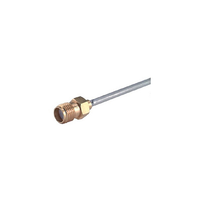 Huber+Suhner 21_SMA-50-2-15/111_NE Series, jack Cable Mount SMA Connector, 50Ω, Solder Termination, Straight Body