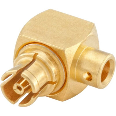 Rosenberger Mini-SMP Series, jack Cable Mount, 50Ω, Solder Termination, Right Angle Body