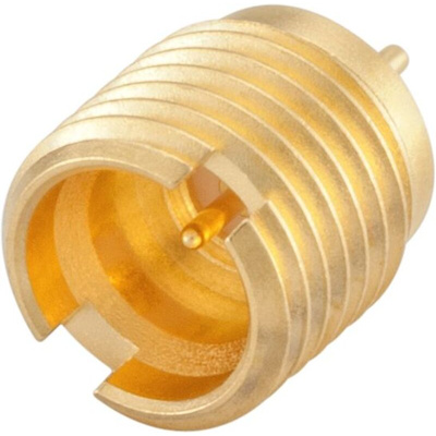 Rosenberger SMA Series, Plug Panel Mount SMA Connector, 50Ω, Solder Termination, Straight Body