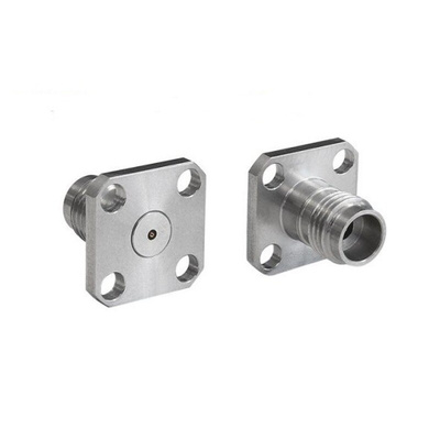 Bulgin, jack Flange Mount Circular Coaxial Connector, Jack Screw Termination, Straight Body