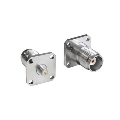 Bulgin, jack Flange Mount Circular Coaxial Connector, Jack Screw Termination, Straight Body