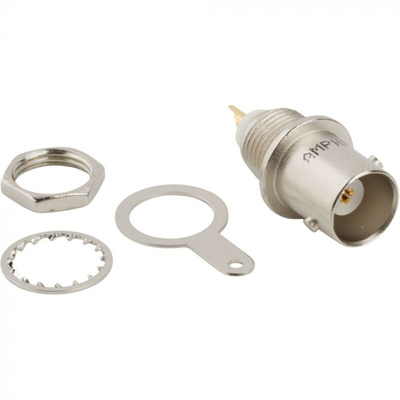 Amphenol RF Receptacle Bulkhead BNC Connector, Solder Termination, Straight Body